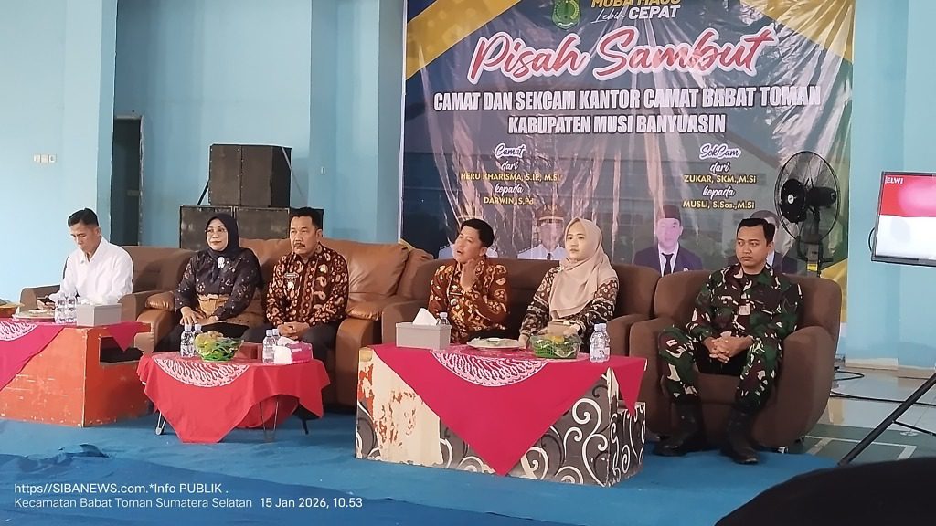 Estafet Kepemimpinan di Babat Toman: Pisah Sambut Camat dan Sekcam Berlangsung Khidmat, Sarat Makna Pengabdian.